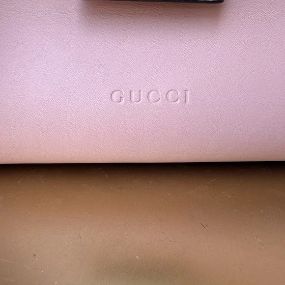 NEW IN BOX GUCCI Nappa Small Bamboo Buckle Top Handle Bag Perfect Pink - Picture 4 of 13